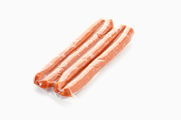 , sausages on white background — Stock Photo, Image