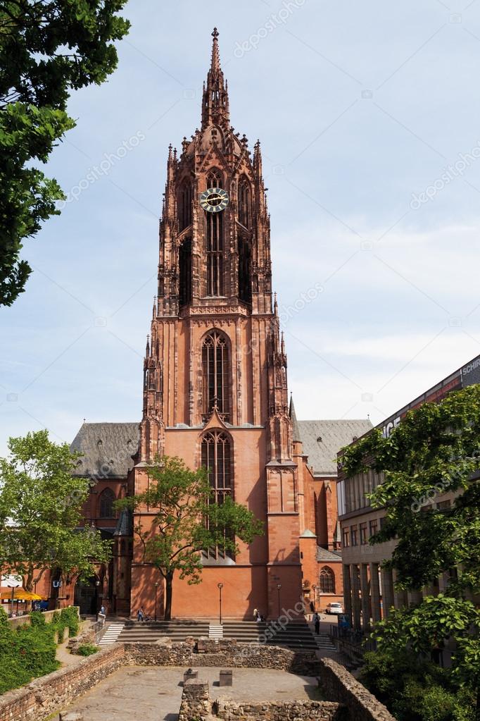 Németország, Hesse, Frankfurt, Roemerbergben kilátás ...