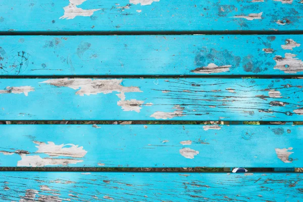 Old wooden table, blue, varnished, full frame — Stock Photo, Image