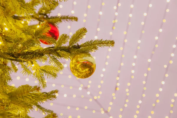 Vánoční dekorace, Vánoční trh, světýlka — Stock fotografie