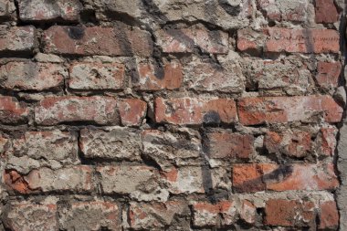 Dış duvar, eski sıva ve tuğla