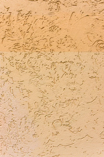 Zewnątrz ściany z odcienie żółtego kolorowe ozdobne sztukaterie gipsowe — Zdjęcie stockowe