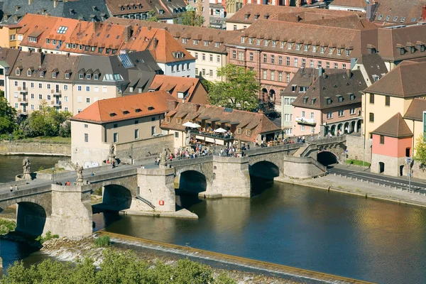 Germania, Wuerzburg, Vista città — Foto Stock