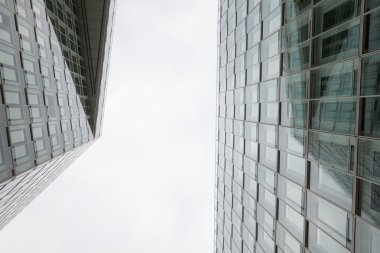 Almanya, Hamburg, ofis binaları, cam cepheler