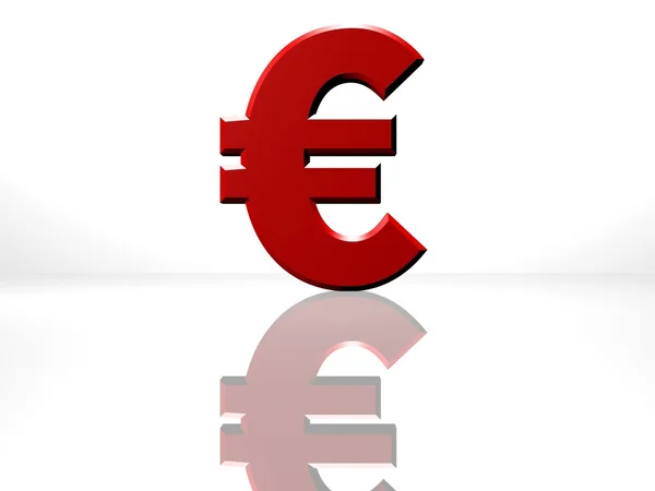 Sinal de moeda do euro, conceito de comércio internacional — Fotografia de Stock
