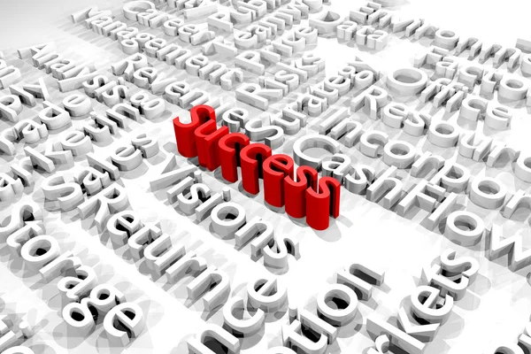 Success, Business word cloud, 3d rendering — Stock Photo, Image