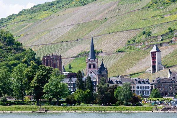 Almanya, Rheinland-Pfalz, görünümü wernerkapelle Şapel ve ba — Stok fotoğraf