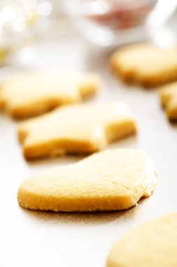 Taze Noel çerezleri fırın