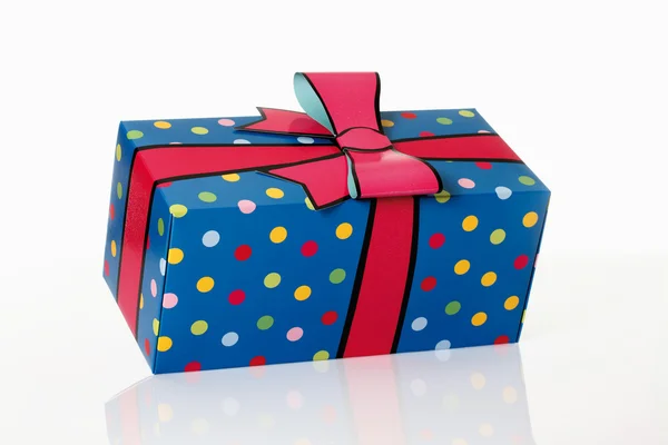 Gift box on white background — Stock Photo, Image