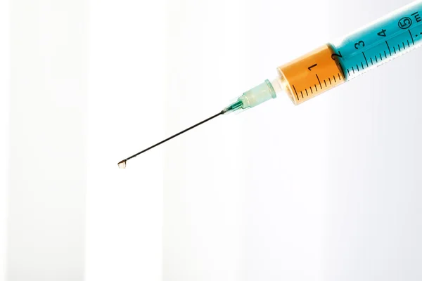 Medical syringe, close-up — Stock Photo, Image