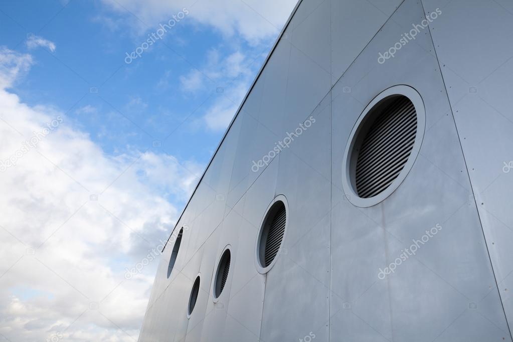 Germany, House facade with portholes