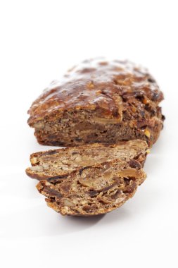 dilimlenmiş meyve pasta