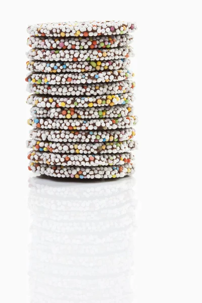 Упакованные кольца шоколада — стоковое фото