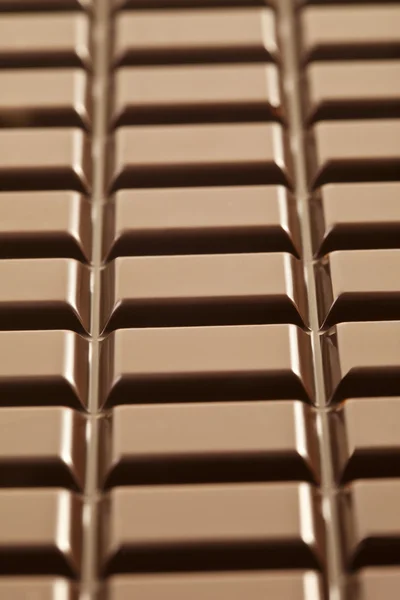 Barra di cioccolato marrone — Foto Stock