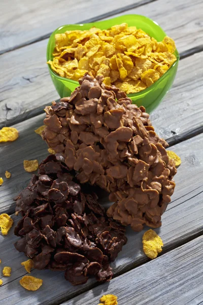 Homemade cornflakes cookies — Stock Photo, Image