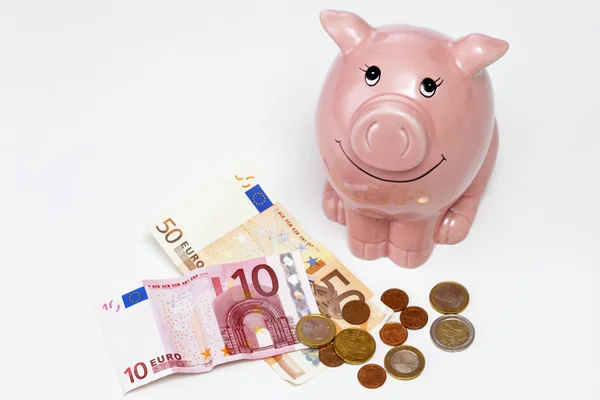 Pink piggy bank — Stock Photo, Image