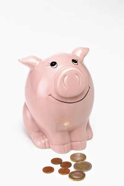 Roze piggy bank — Stockfoto