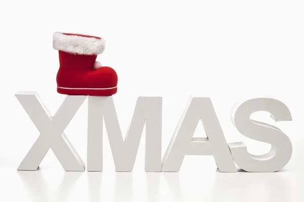 Capital letters forming the word xmas — Stock Photo, Image