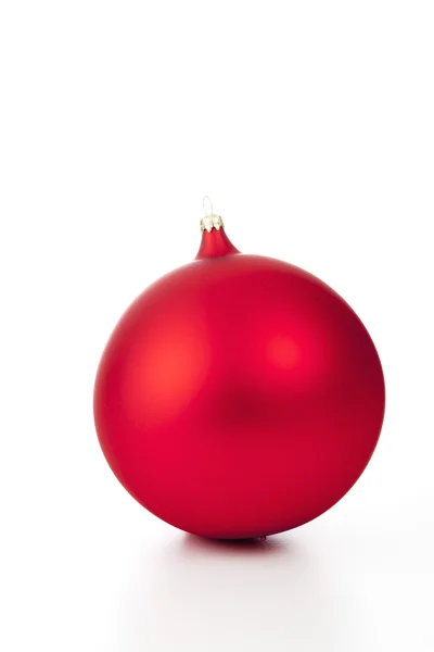 Red christmas sphere — Stock Photo, Image