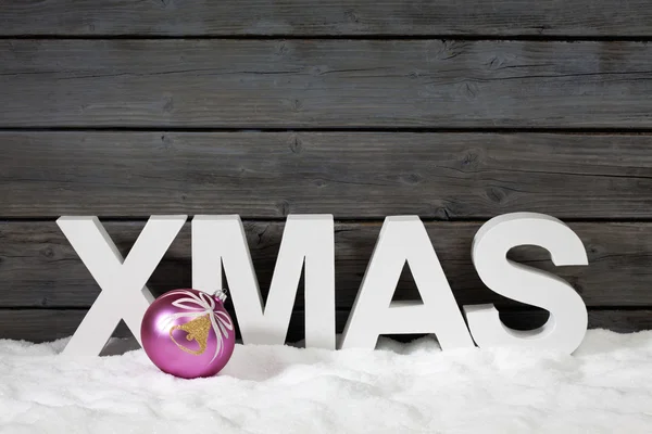 Capital letters forming the word xmas — Stock Photo, Image