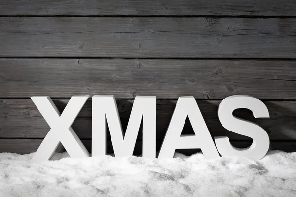 Capital letters forming the word xmas — Stock Photo, Image