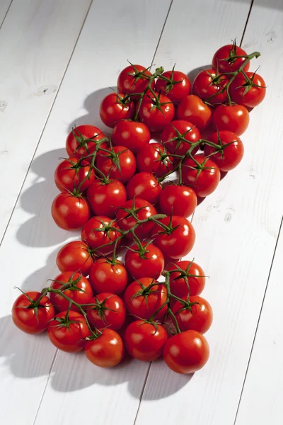 堆的葡萄西红柿 — 图库照片
