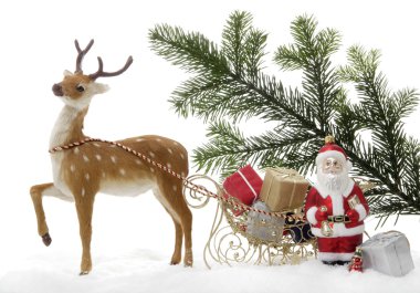 Noel dekorasyonu, Noel Baba ile kızak