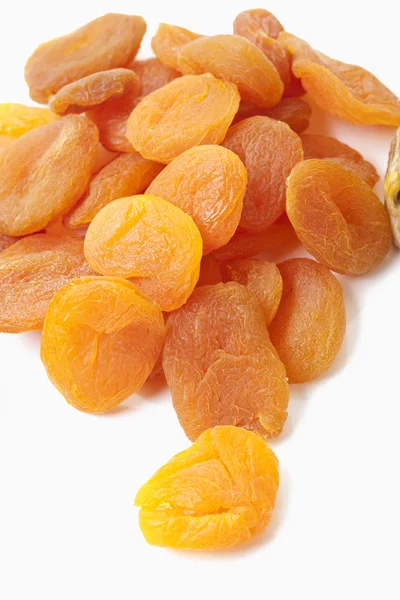 Dried apricots on white background — Stock Photo, Image