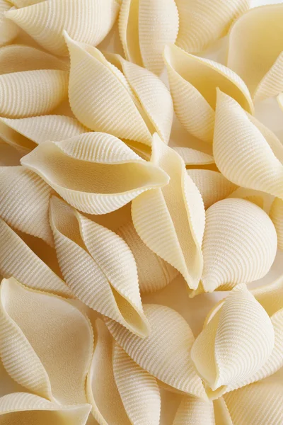 Stack of conchiglioni pasta, close up — Stock Photo, Image