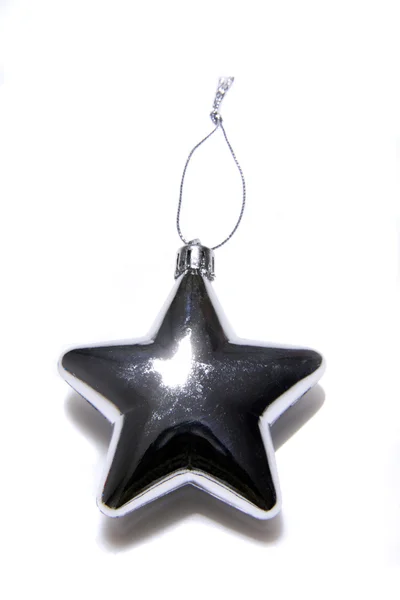 Decoración de árbol de Navidad en forma de estrella, vista elevada —  Fotos de Stock