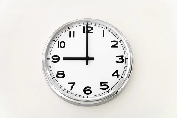 Wall clock, time measurement, close up — Stock Photo, Image