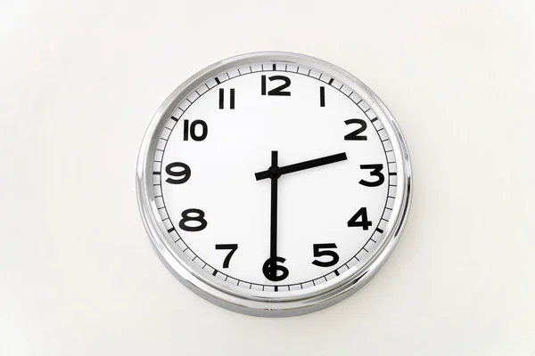 Wall clock, time measurement, close up — Stock Photo, Image