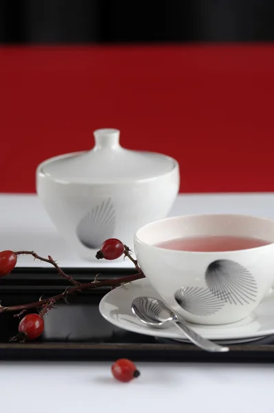 Cup of rosehip tea, close-up — Stock Photo, Image