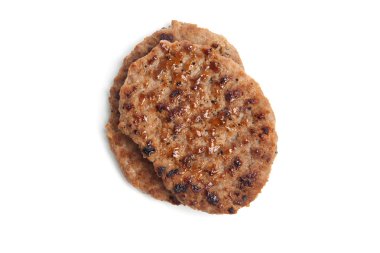 Beyaz üzerine ızgara biftek