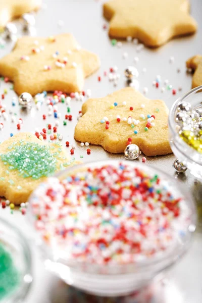 Biscoitos de shortcrust coloridos — Fotografia de Stock