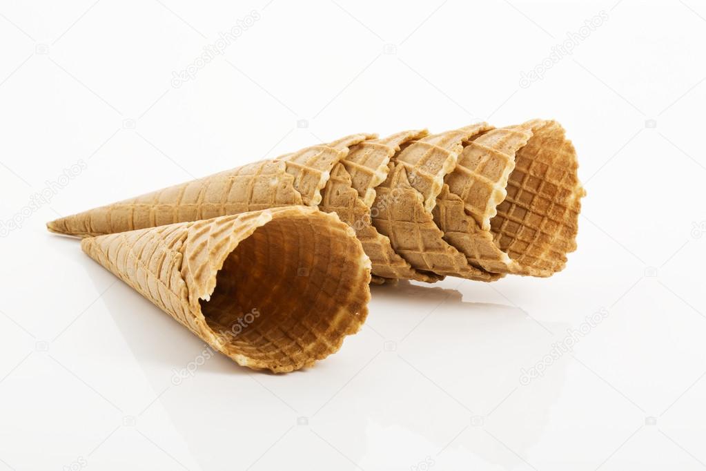 Ice cream waffle cones
