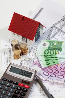 Model ev hesap makinesi euro notlar