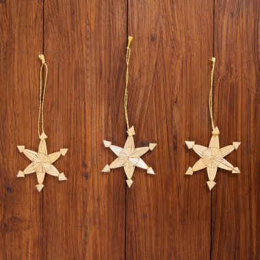 Noel dekorasyon ahşap üzerine