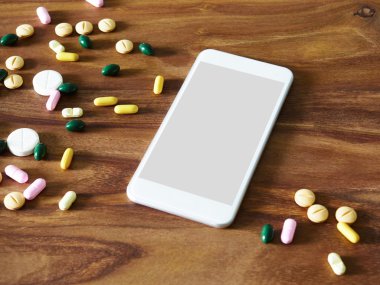 Çeşitli ilaçlar ile Smartphone