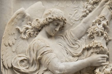 angel, mermer kabartma