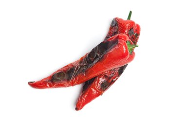 Izgara kırmızı paprikas