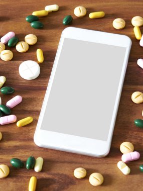 Çeşitli ilaçlar ile Smartphone
