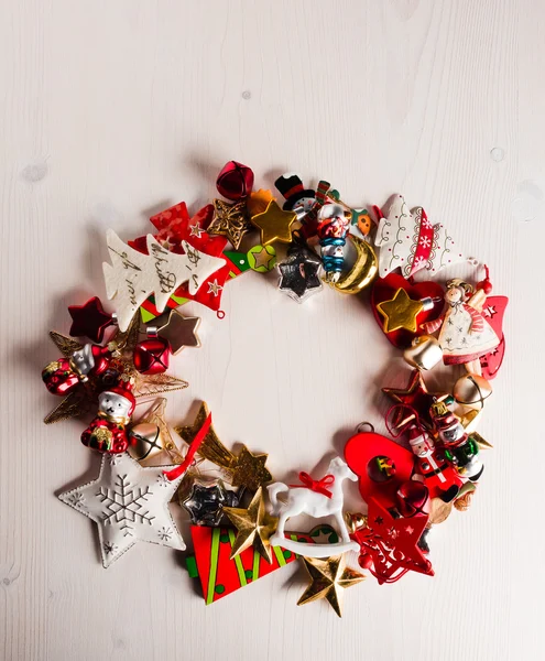Koszorú, karácsonyi dekoráció — Stock Fotó