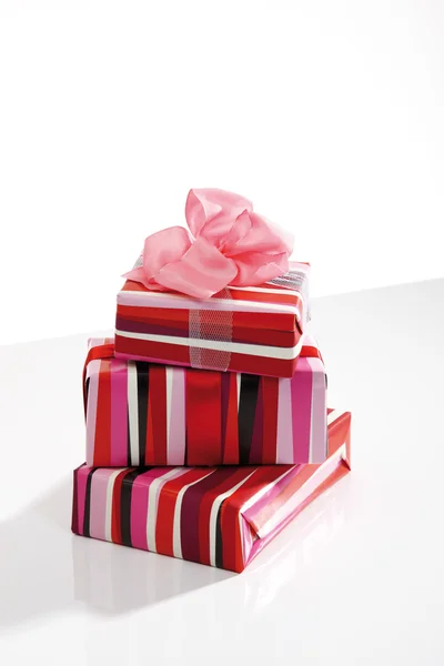 Stacked gift parcels — Stock Photo, Image
