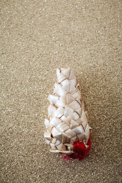 Decorative straw cone — Stock Photo, Image