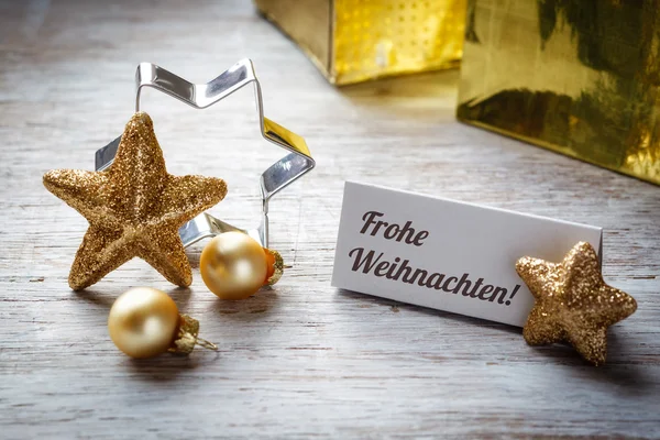 Christmas stilleben och platskort — Stockfoto