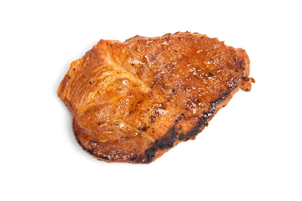 Grilled steak on white — Stock Photo, Image