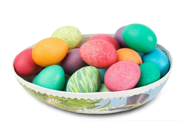 Colorful painted eggs — Stock Photo, Image