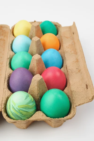 Farverige malede æg - Stock-foto