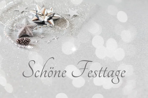 Christmas arrangemang med dekorationer — Stockfoto